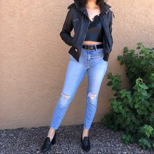 Faux leather tank by Zara